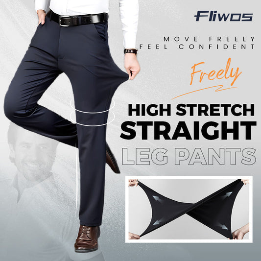 Fliwos bărbați stretch pantaloni rochie